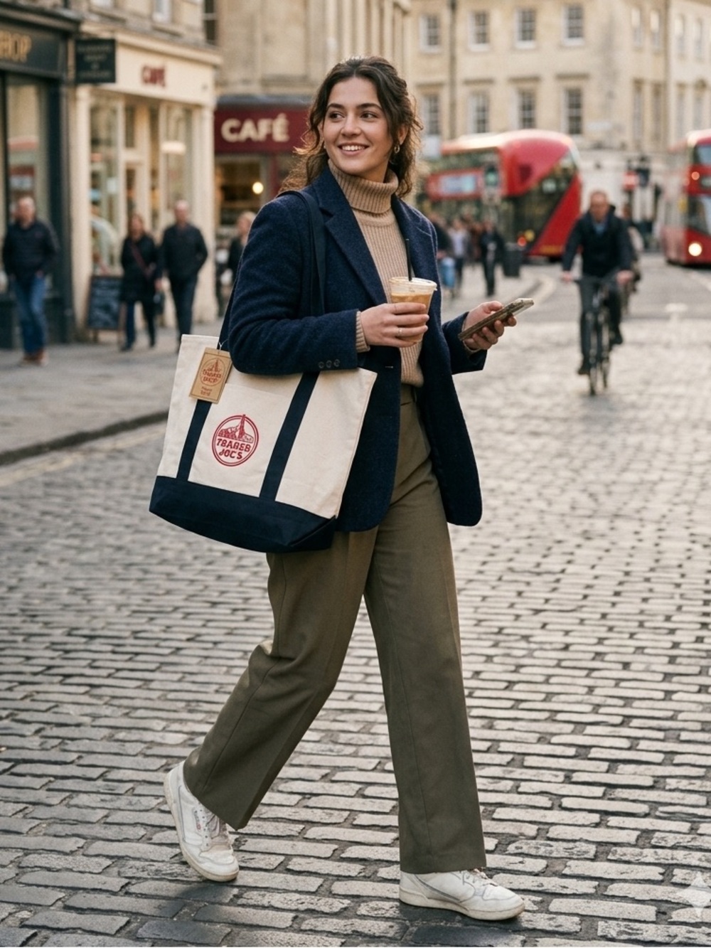 Trader Joes Large Heavy Duty Canvas Tote Bag New With Tags Everyday Travel